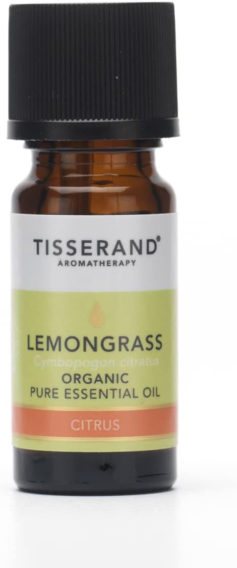 Tisserand Aromatherapy | Lemongrass Organic Essential Oil | 100% Pure Natural Essential Oil | 9ml