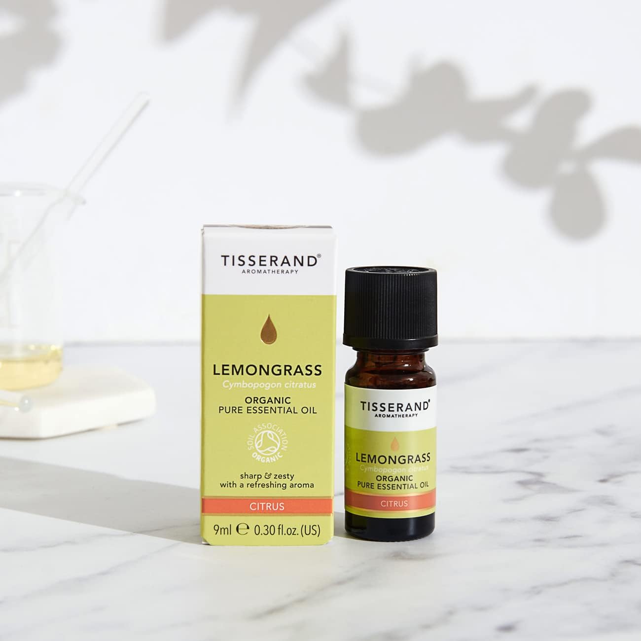Tisserand Aromatherapy | Lemongrass Organic Essential Oil | 100% Pure Natural Essential Oil | 9ml