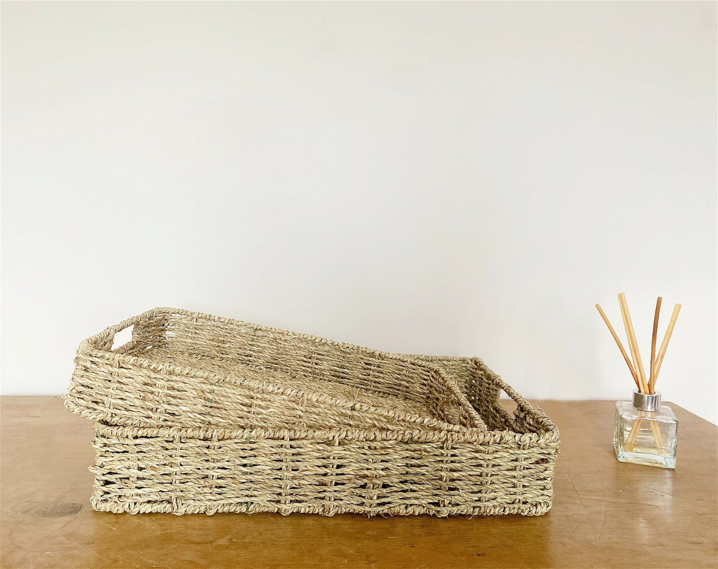 Two Dried Seagrass Trays
