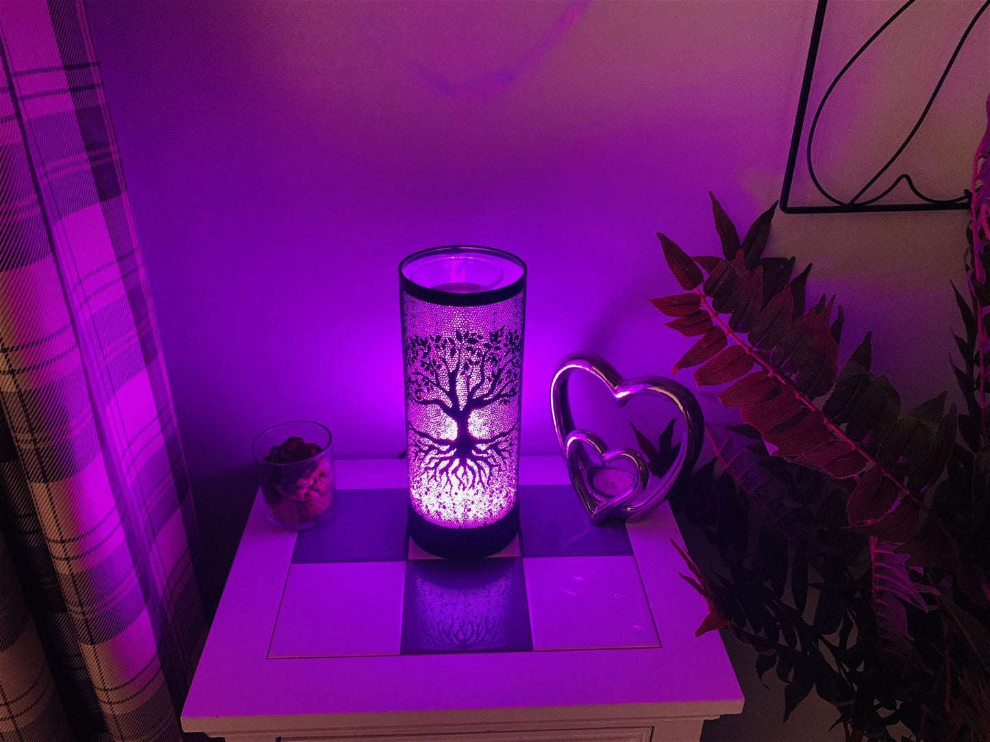 Black Tree Of Life LED Oil Burner